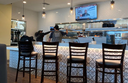 AMKO 2015P Restaurant Solid Wood Barstool