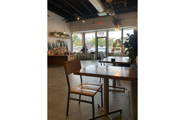 AMKO M658 Dark Gray Metal Commercial Grade Restaurant Chair - Natural