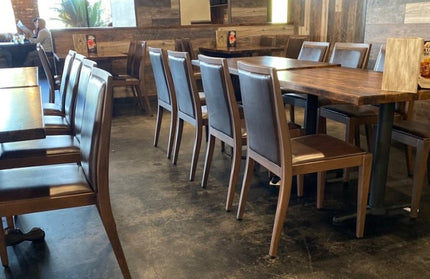 AMKO M955 Walnut Brown Commercial Grade Restaurant Chair