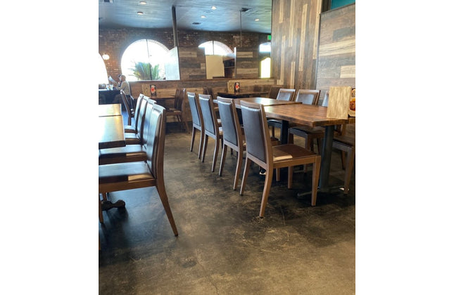 AMKO M955 Walnut Brown Commercial Grade Restaurant Chair