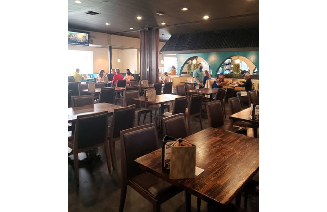 AMKO M955 Walnut Brown Commercial Grade Restaurant Chair