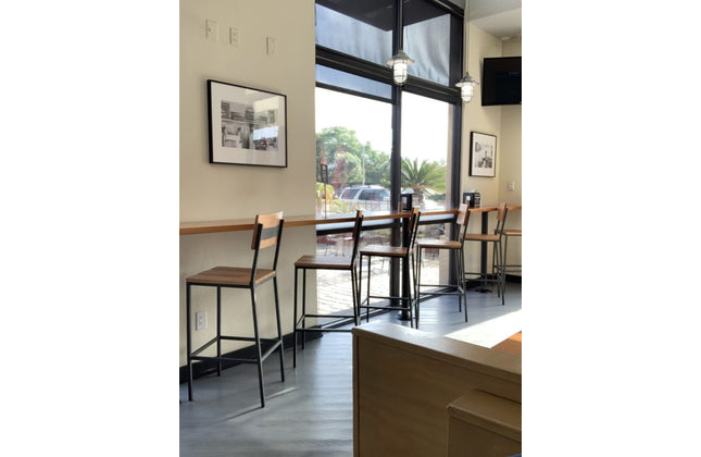 AMKO M658BS Metal Commercial Grade Restaurant Barstool