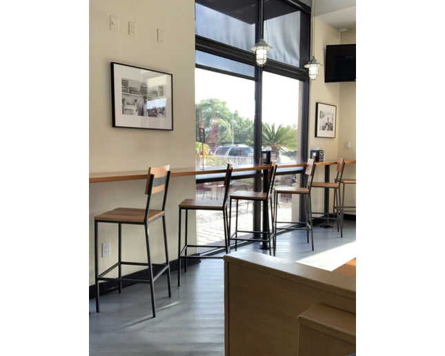 AMKO M658BS Metal Commercial Grade Restaurant Barstool