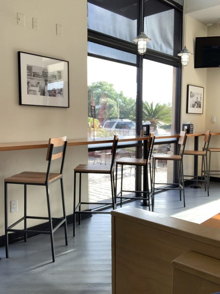 AMKO M658BS Metal Commercial Grade Restaurant Barstool