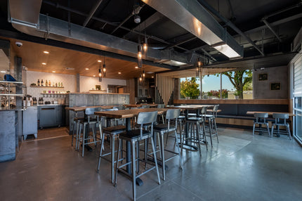 AMKO M7771BS Pewter Commercial Grade Restaurant Barstool