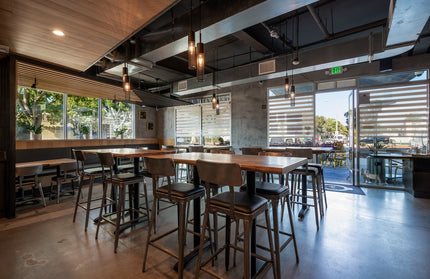 AMKO M7771BS Pewter Commercial Grade Restaurant Barstool