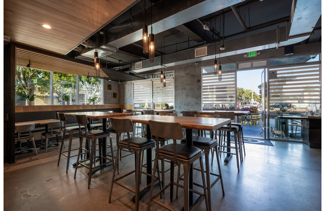 AMKO M7771BS Pewter Commercial Grade Restaurant Barstool