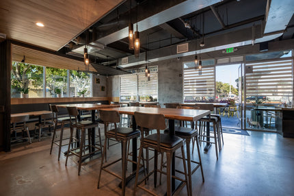 AMKO M7771BS Pewter Commercial Grade Restaurant Barstool