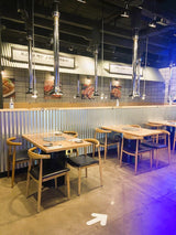 AMKO M5680 Oak Commercial Grade Restaurant Chair