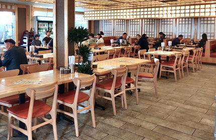 AMKO 629P Natural Commercial Grade Restaurant Wood Chair