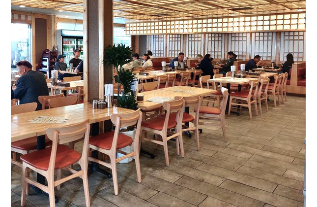 AMKO 629P Natural Commercial Grade Restaurant Wood Chair