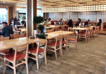 AMKO 629P Natural Commercial Grade Restaurant Wood Chair