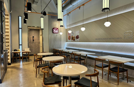 AMKO M5680 Oak Commercial Grade Restaurant Chair