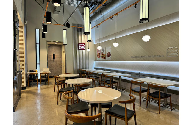 AMKO M5680 Oak Commercial Grade Restaurant Chair