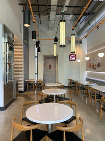 AMKO M5680 Oak Commercial Grade Restaurant Chair