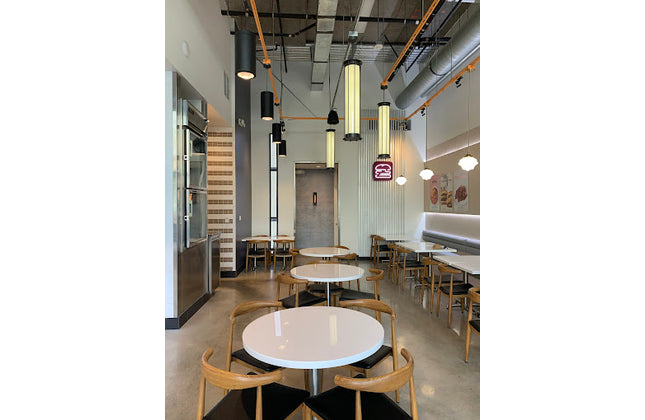 AMKO M5680 Oak Commercial Grade Restaurant Chair