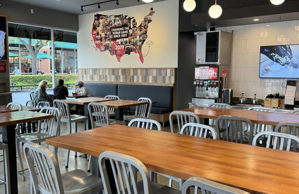 AMKO T23 Beechwood Rustic Oak Butcher Block Restaurant Table Top