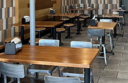 AMKO T23 Beechwood Rustic Oak Butcher Block Restaurant Table Top