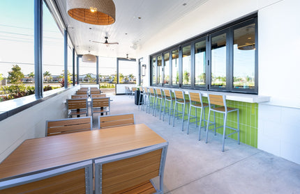 AMKO T75S Teak Restaurant Patio Table Top