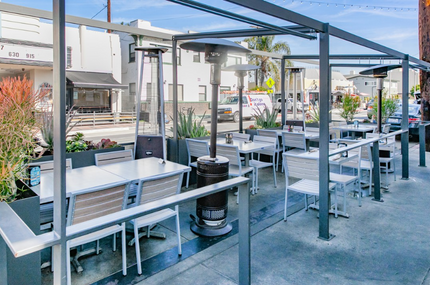 AMKO 543SG Gray Brown Aluminum Commercial Grade Restaurant Chair