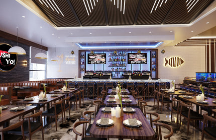 AMKO M5680 Walnut Commercial Grade Restaurant Chair