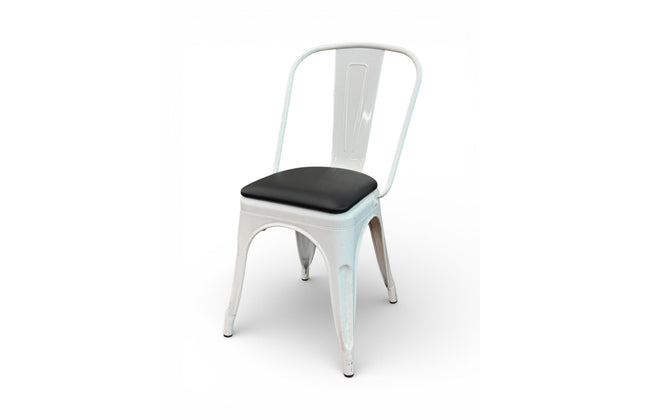 AMKO M7781 White Commercial Grade Restaurant Chair