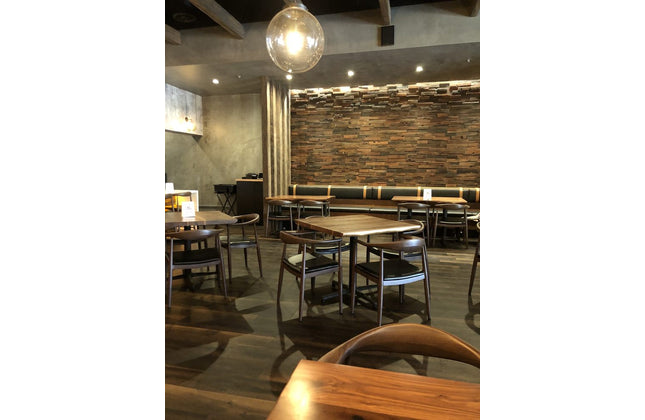 AMKO M5680A Walnut Commercial Grade Restaurant Chair