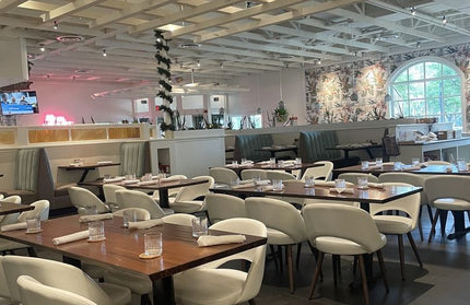 AMKO M5670 White Commercial Grade Restaurant Chair