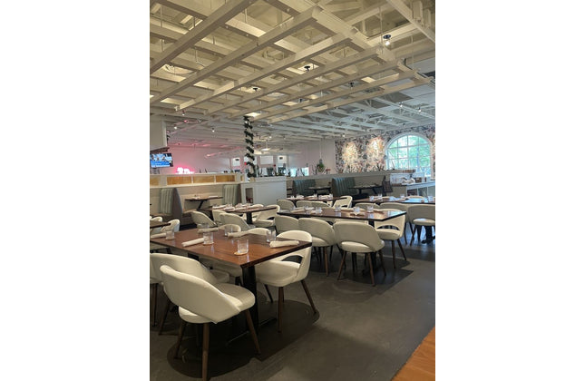 AMKO M5670 White Commercial Grade Restaurant Chair