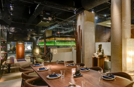 AMKO M5680 Walnut Commercial Grade Restaurant Chair