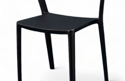 AMKO P190 Black Commercial Grade Restaurant Durable Plastic Chair