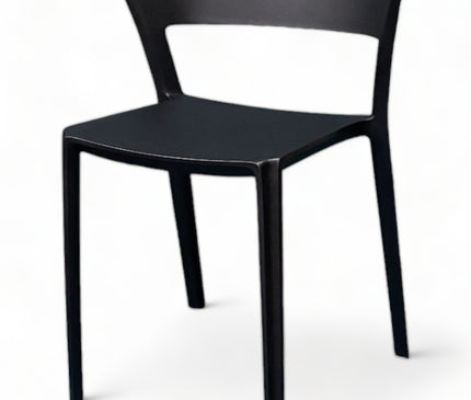 AMKO P190 Black Commercial Grade Restaurant Durable Plastic Chair