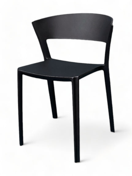 AMKO P190 Black Commercial Grade Restaurant Durable Plastic Chair