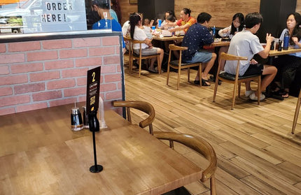 AMKO M5680 Oak Commercial Grade Restaurant Chair