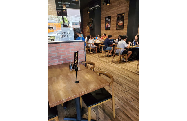 AMKO M5680 Oak Commercial Grade Restaurant Chair