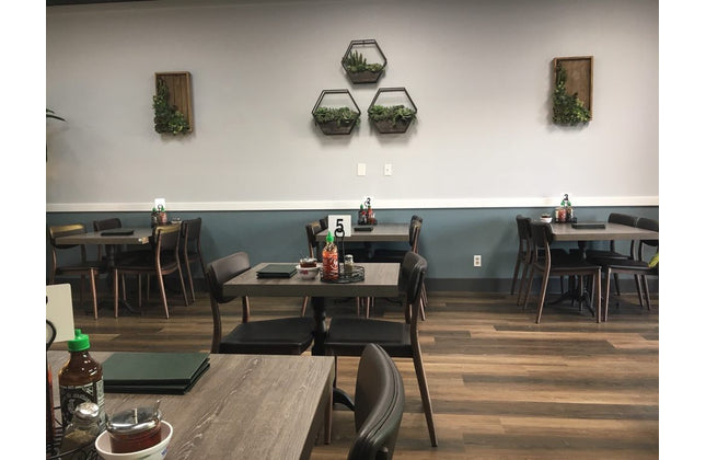 AMKO M5641 Brown Commercial Grade Restaurant Chair