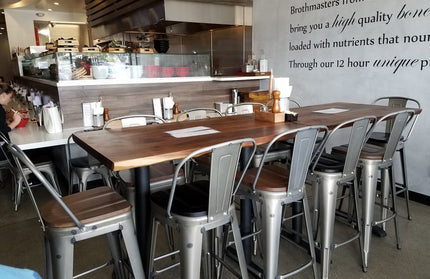 AMKO M7783 Raw Welding Commercial Grade Restaurant Barstool