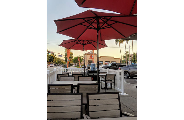 AMKO 543AB Gray Brown Aluminum Commercial Grade Restaurant Chair