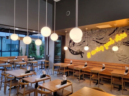 AMKO T10 Plank White Oak Live Edge Restaurant Table Top