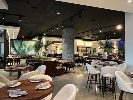 AMKO M5670BS White Commercial Grade Restaurant Barstool