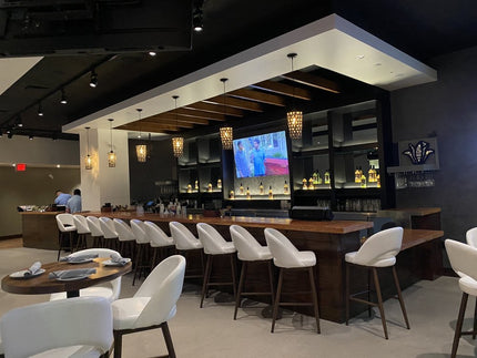 AMKO M5670BS White Commercial Grade Restaurant Barstool