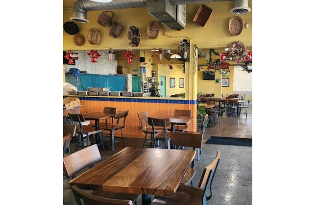 AMKO T19 Plank South American Walnut Live Edge Restaurant Table Top