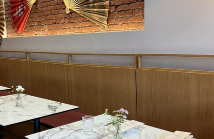 AMKO T76 White Marble HPL Restaurant Patio Table