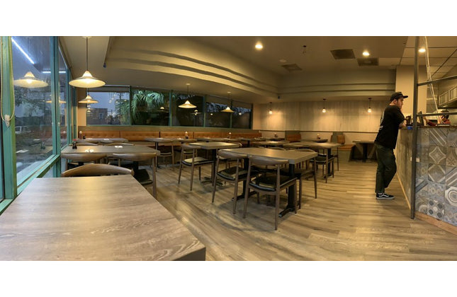 AMKO M5680 Walnut Commercial Grade Restaurant Chair