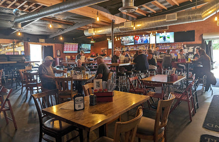 AMKO T64 Ashwood Carbonized Light Butcher Block Restaurant Table Top