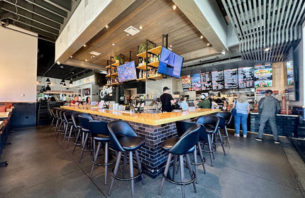 AMKO M3567 Metal Frame Swivel Restaurant Barstool