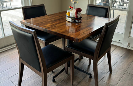 AMKO T20 Black Walnut Butcher Block Restaurant Table Top