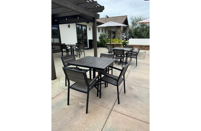 AMKO 519AB Mocha Aluminum Commercial Grade Restaurant Chair