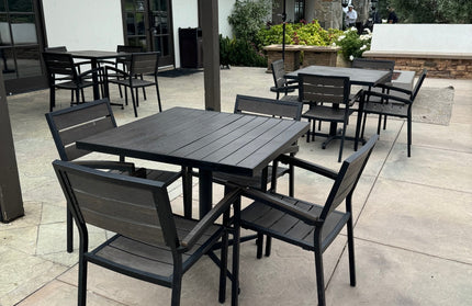 AMKO T66B Mocha Restaurant Patio Table Top