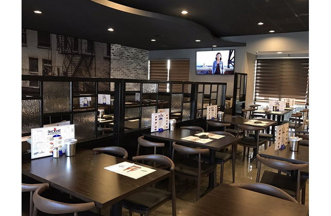 AMKO M5680 Walnut Commercial Grade Restaurant Chair